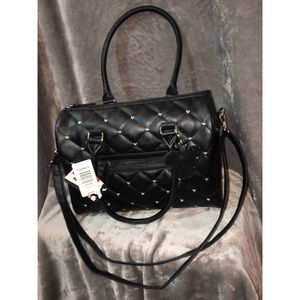 Minnie Mouse Studded Quilted Satchel